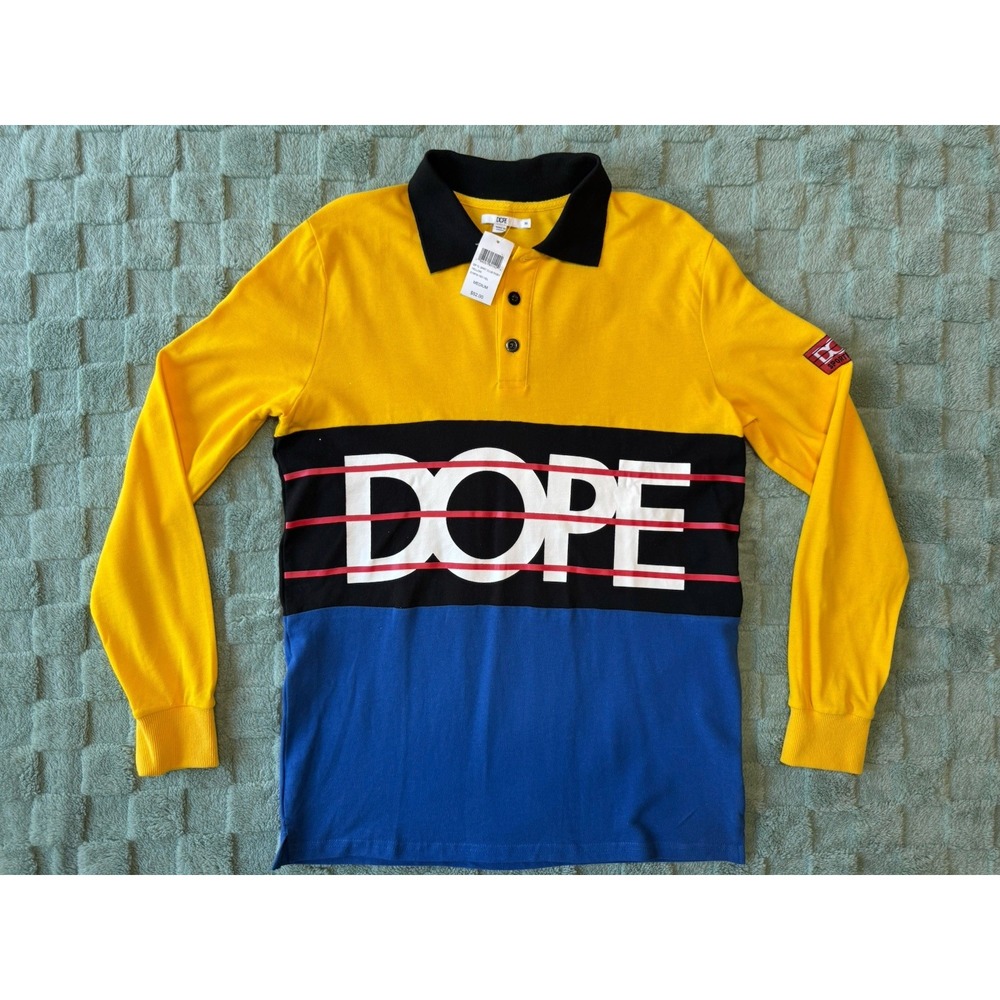 NWT - DOPE Sport Club‎ Rugby Shirt Men's Size Medium